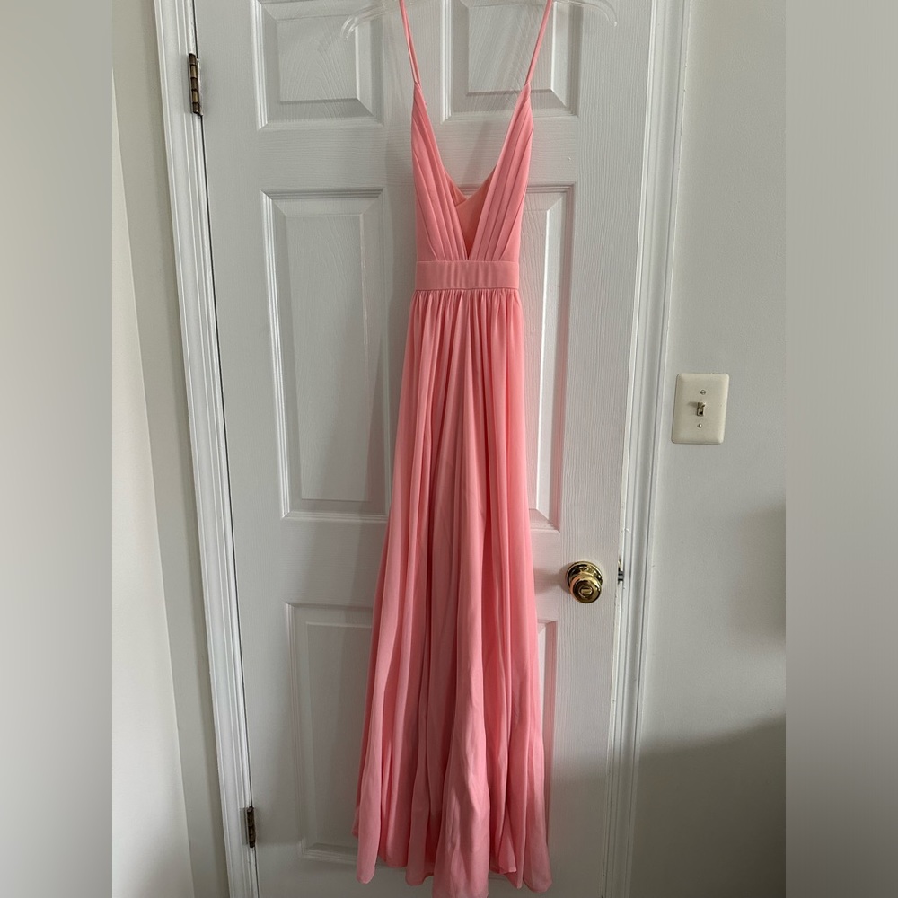 Pink Lily pink maxi dress nwot size small flowy - Picture 2 of 6